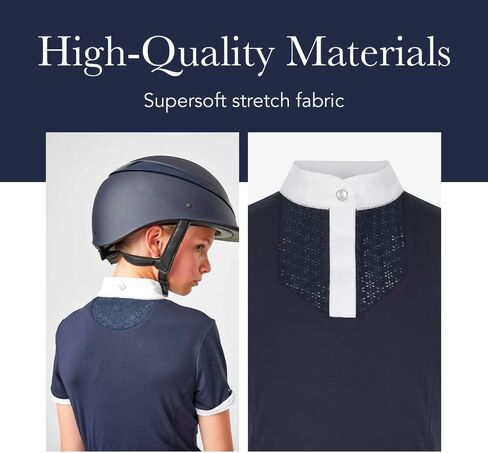 Lemieux Young Rider Belle Shirt مع نسيج ناعم تمتد - راكب الفروسية الكلاسيكية الخفيفة الوزن in Saudi Arabia
