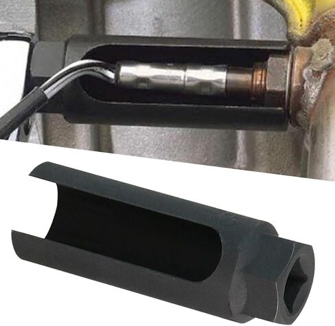 Car Oxygen Sensor Socket, 3/8 Inch Drive ×7/8 Inch (22mm), 6-Point O2 Sensor Adapter with Side Wire Cutout, Universal Vehicle O2 Sensor Removal & Installation Tool with 3/4" Opening (Large) in Saudi Arabia