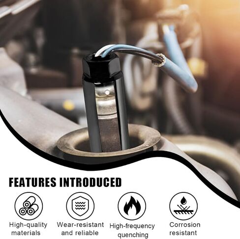 Car Oxygen Sensor Socket, 3/8 Inch Drive ×7/8 Inch (22mm), 6-Point O2 Sensor Adapter with Side Wire Cutout, Universal Vehicle O2 Sensor Removal & Installation Tool with 3/4" Opening (Large) in Saudi Arabia