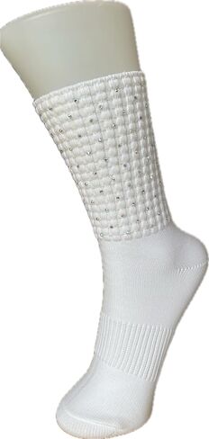 Irish Dance Socks with Crystals - Competition Length in Saudi Arabia