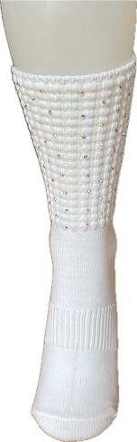 Irish Dance Socks with Crystals - Competition Length in Saudi Arabia