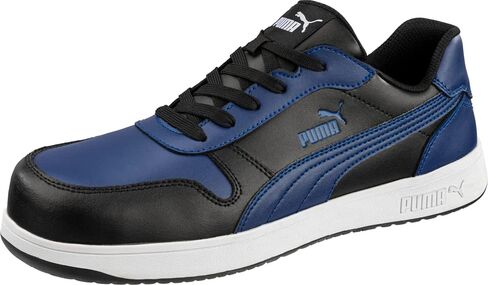 PUMA Frontcourt Leather Low ASTM EH Black/White/Red 8 M in Saudi Arabia