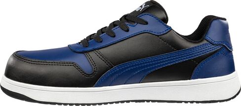 PUMA Frontcourt Leather Low ASTM EH Black/White/Red 8 M in Saudi Arabia