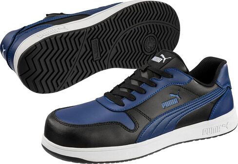 PUMA Frontcourt Leather Low ASTM EH Black/White/Red 8 M in Saudi Arabia