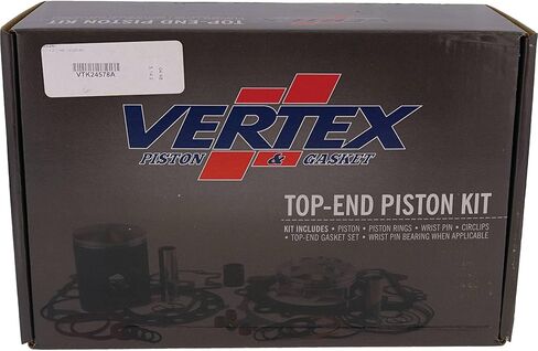 Vertex VTK24578A TOP End Piston Kit متوافق مع/استبدال كاواساكي KX 100 2014-2021 ، KX 112 2022-2024 52.440mm قطر المكبس ، قطره 52.500 ملم قطره أسطوانة ، STD. in Saudi Arabia