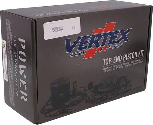 Vertex VTK24578A TOP End Piston Kit متوافق مع/استبدال كاواساكي KX 100 2014-2021 ، KX 112 2022-2024 52.440mm قطر المكبس ، قطره 52.500 ملم قطره أسطوانة ، STD. in Saudi Arabia