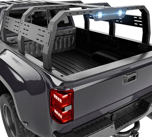 Overland 22.3" Truck Bed Racks with 2 Led Light Compatible with Ram 1500/ Tacoma/Tundra/ F150/ Silverado & Sierra 1500/ Titan/Frontier/Colorado/Canyon/Ranger/JT in Saudi Arabia