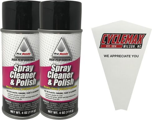 حزمة اثنين متوافقة مع Honda Pro Honda Spray Cleaner and Polish 08732-SCPSM تحتوي على علبتين 4 أوقية ومسار قمع in Saudi Arabia