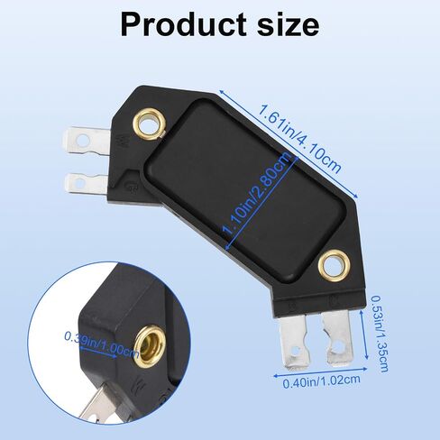 Ignition Control Module, Performance Hel Ignition Module Compatible with 1974-1988 for Replaces OE #D1906 DM1906 1190357 8131941 82369531 Car Accessories (Black) in Saudi Arabia