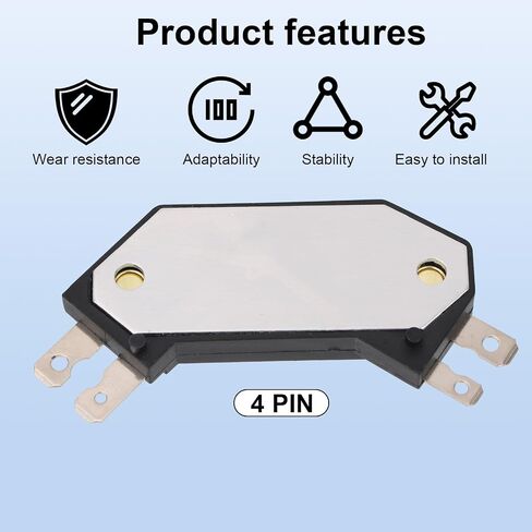 Ignition Control Module, Performance Hel Ignition Module Compatible with 1974-1988 for Replaces OE #D1906 DM1906 1190357 8131941 82369531 Car Accessories (Black) in Saudi Arabia