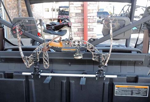 Polaris Ranger and General Gun and Bow Rack Made in USA Steel Powder Coated Includes Anchors R-3028 S in Saudi Arabia