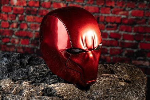 Red Helment Deluxe Cosplay Prop UV Bright Surface Collectors Edition Halloween Assume Mask Props in Kuwait
