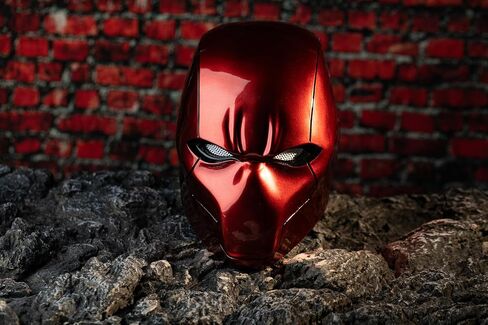 Red Helment Deluxe Cosplay Prop UV Bright Surface Collectors Edition Halloween Assume Mask Props in Kuwait