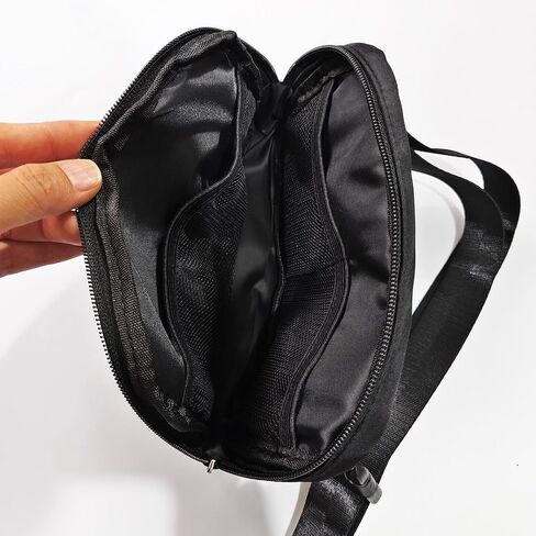SMALL COLOR Custom Belt Bag Fanny Pack Bag Unisex Personalized Gifts Nylon Waist Bag with Name Text Logo Photo for Workout Running Traveling Hiking (Black) in Saudi Arabia