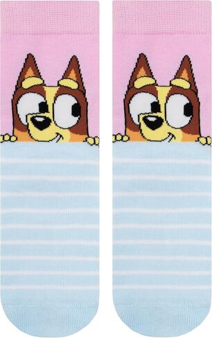 Bluey Socks 3 Pack, Multipack Girls Socks, Bingo Pack Of 3 Sock Set, Official Merchandise in Saudi Arabia