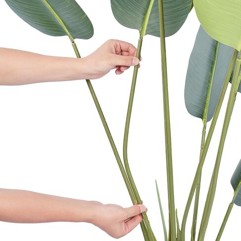 VEVOR Artificial Bird of Paradise Tree, 5 FT Tall Faux Plant, PE Material & Anti-Tip Tilt Protection Low-Maintenance Plant, Lifelike Green Fake Tree for Home Office Warehouse Decor Indoor Outdoor in Saudi Arabia