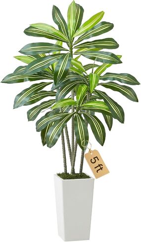 VEVOR Artificial Bird of Paradise Tree, 5 FT Tall Faux Plant, PE Material & Anti-Tip Tilt Protection Low-Maintenance Plant, Lifelike Green Fake Tree for Home Office Warehouse Decor Indoor Outdoor in Kuwait