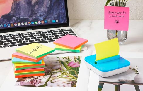 (18 Pads) Pop Up Sticky Notes 3x3 Refills, Strong Adhesive Memo Pad Bulk with 9 Bright Colors, Suitable for Home, Office, School, Clean Removal in Saudi Arabia