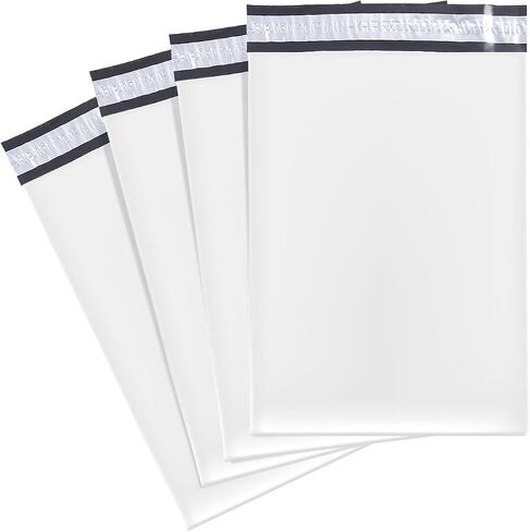 Premium White Poly Mailers 6x9, Extra Strong Self-Sealing Shipping Envelopes, Multipurpose Mailers for Business & Personal Use, Waterproof, Tear & Puncture Resistant (100 Count) in Saudi Arabia