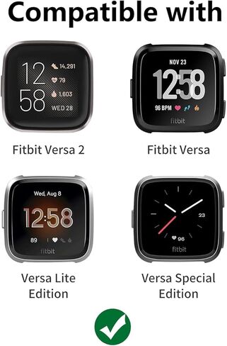 سوار Cagos متوافق مع Fitbit Versa 4 نطاقات/3/Sense/Sense 2 للنساء ، معصم استبدال مرن مصنوع يدويًا للعكس 2/1/لايت ساعة/ساعة خاصة in Kuwait
