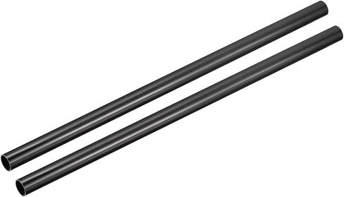 MECCANIXITY Carbon Fiber Tubes, 500mm x 27mm x 25mm 3K Hollow Carbon Wrapped Tubing Round Plain Weave Glossy Surface for Quadcopter Pack of 2 in Saudi Arabia