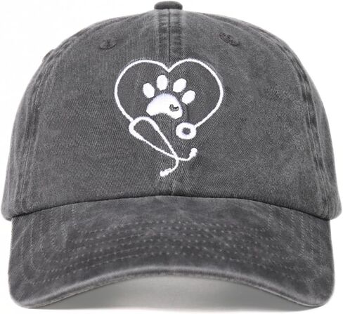 InnoBeta Vet Tech Week Gifts, Veterinary Cap for Veterinarian for Women Men for Christmas, Birthday, Adjustable Embroidered Baseball Hat (Grey) in Saudi Arabia