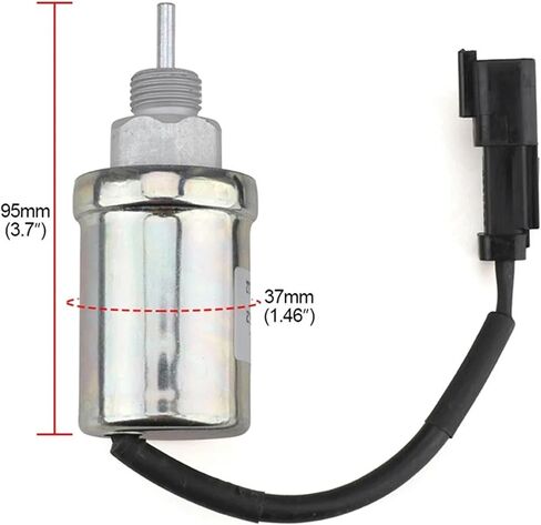 ABHX-12V FUEL CHOP OFF Solenoid 185206452 U85206520 U85206452 STOP الملف اللولبي للمحرك 3011C 3013 402D الأجزاء in Saudi Arabia
