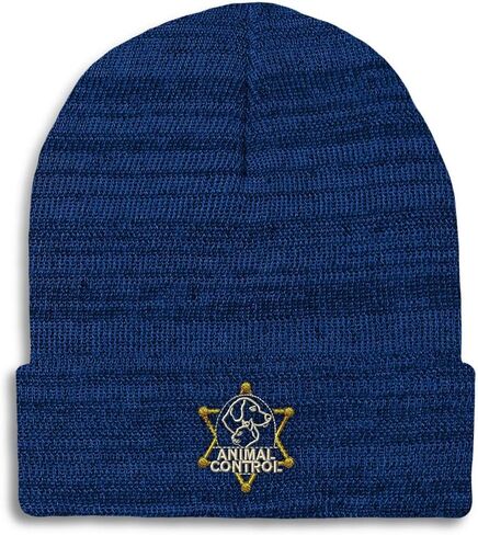 Beanies for Men Animal Control A Embroidery Skull Cap Winter Hats for Women Acrylic One Size in Saudi Arabia