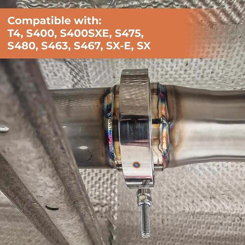 4 '' S400 S480 عادم V-Band-Band Hlamp Clamp Kit مع مخفض الفولاذ المقاوم للصدأ ، مناسب لـ S400SXE S475 S463 S467 SX-E SX T4 in Saudi Arabia