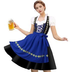 Oktoberfest Outfits Women Dirndl Dress German Bavarian Beer Dirndl Dress Costumes for Halloween Carnival in Saudi Arabia