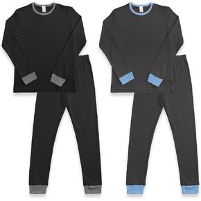 4 قطعة الأولاد 100 ٪ القطن الدافئ في الملاءمة مجموعة Pullover Kids PJS Soft Sleepwear 2T-12 Years in Kuwait