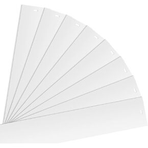 8 Pack 82.5" x 3.5" PVC Vertical Blind Replacement Slats, Blind Replacement Slats for Sliding Glass Doors, Window, Curved Smooth in Kuwait
