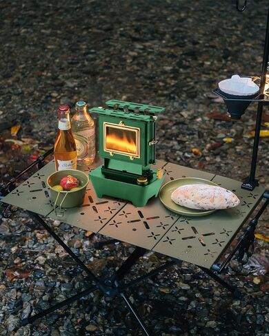 Camping Oil Lantern，Oil Lamp with Cooker Stove，Fuel Lamp for Outdoor，Portable Oil Lamp，Portable and Convenient for Heating and Cooking (Greeen) in Saudi Arabia