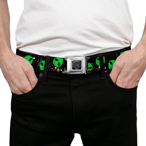 Buckle-Down Men's Seatbelt Belt Alien W30164 in Saudi Arabia