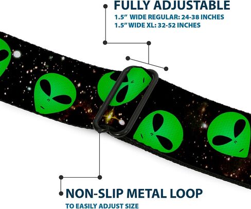 Buckle-Down Men's Seatbelt Belt Alien W30164 in Saudi Arabia