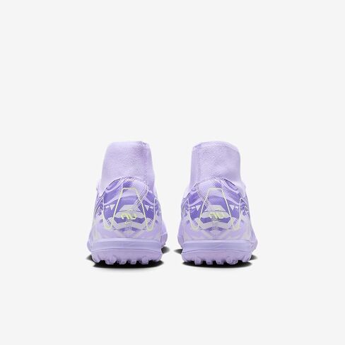 Nike United Mercurial Superfly 10 Academy TF High-Top Soccer Shoes (HF1602-500, Purple Agate/Barely Volt) in Saudi Arabia