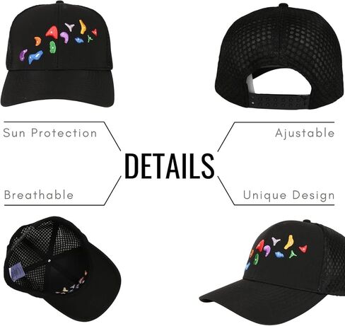 InnoBeta Rock Climbing Gifts for Men Women Trucker Hat Cap, Funny Adjustable Embroidered Trucker Hat for Rock Climbers in Birthday, Christmas in Saudi Arabia