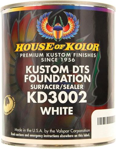 House Kolor Kustom DTS Epoxy Surfacer Sealer Kit, White, Pt# Kd3002 in Saudi Arabia