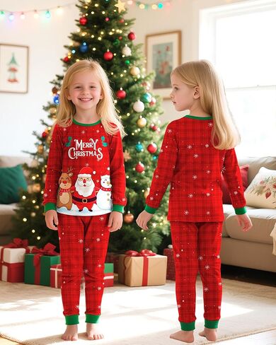 بيجامات بناتي للأطفال الصغار بأكمام طويلة مكونة من قطعتين Pjs مجموعة يونيكورن جاميز ملابس نوم مناسبة 3T-10Y in Kuwait