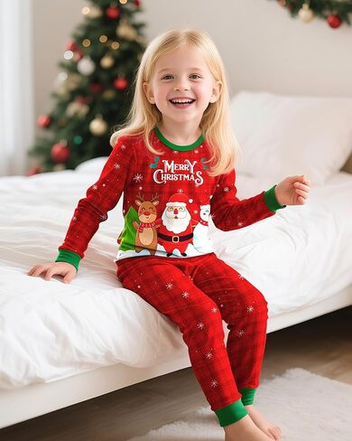 بيجامات بناتي للأطفال الصغار بأكمام طويلة مكونة من قطعتين Pjs مجموعة يونيكورن جاميز ملابس نوم مناسبة 3T-10Y in Kuwait