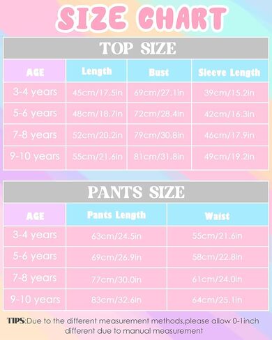 بيجامات بناتي للأطفال الصغار بأكمام طويلة مكونة من قطعتين Pjs مجموعة يونيكورن جاميز ملابس نوم مناسبة 3T-10Y in Kuwait