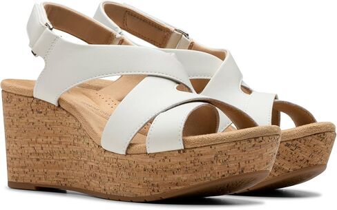 Clarks Women's Modern Casuals Wedge Sandal in Saudi Arabia