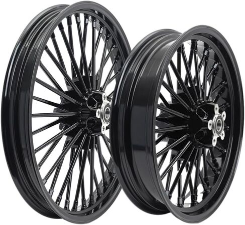 TOFR 21inch 18inch Chrome Front Rear Wheels Rims 36 Fat King Spokes Tubeless For Harley Dyna 2000-2005 FXDB Street Bob FXDL Low Rider FXDWG Wide Glide FXD Super Glide 2001 2002 2003 2004 2005 in Saudi Arabia