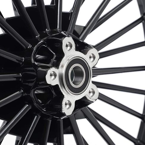 TOFR 21inch 18inch Chrome Front Rear Wheels Rims 36 Fat King Spokes Tubeless For Harley Dyna 2000-2005 FXDB Street Bob FXDL Low Rider FXDWG Wide Glide FXD Super Glide 2001 2002 2003 2004 2005 in Saudi Arabia