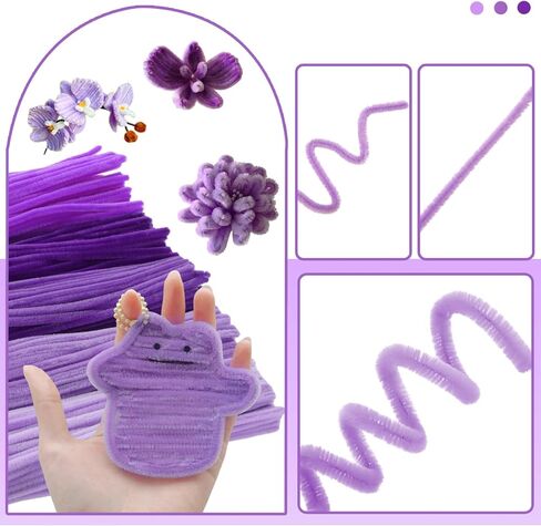 1500PCS Pipe Cleaners, Pipe Cleaners Craft Supplies, Pink Chenille Stems Pipe Cleaners Bulk Fuzzy Sticks for DIY Arts Crafts Project Decorations in Kuwait