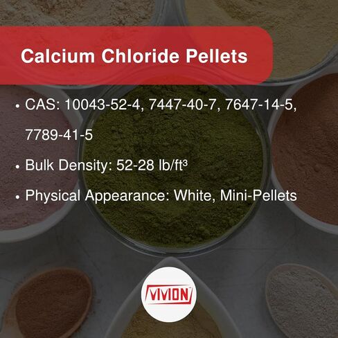 Calcium Chloride Pellets - 5 kg (11 lb) - Food Grade Anhydrous 94-97% in Saudi Arabia