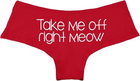 Take Me Off Right Meow Funny Women's Boyshort Underwear Panties in Saudi Arabia