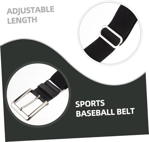 2pcs الحزام الرياضي القابل للتعديل للنساء رجال على نطاق واسع حزام البيسبول مرنة التمدد in Kuwait