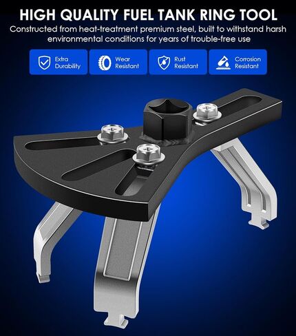 Yoursme Fuel Pump Removal Tool, Universal Fuel Tank Lock Ring Tool, Adjustable 5.31" to 7.17" Fuel Pump Lock Ring Tool, Car Fuel Tank Lock Ring Spanner Repair Tool in Saudi Arabia