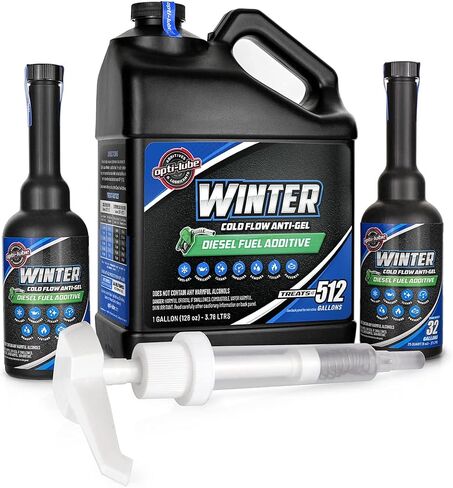 Opti-Lube Winter Formula Anti-Gel Diesel Fuel Additive: 1 Gallon with Accessories (Gallon with Regular Accessory Bottles and Pump) in Saudi Arabia